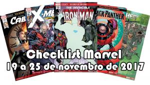 Lançamentos da Marvel: 19 a 25 de novembro de 2017