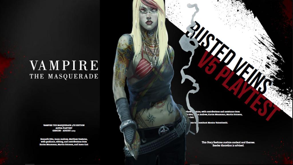 Já está disponível o Kit Alpha da 5ª Edição de Vampire The Masquerade Já está disponível o Kit Alpha da 5ª Edição de Vampire The Masquerade