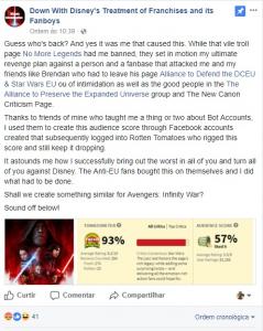 possível ataque ao Rotten Tomatoes