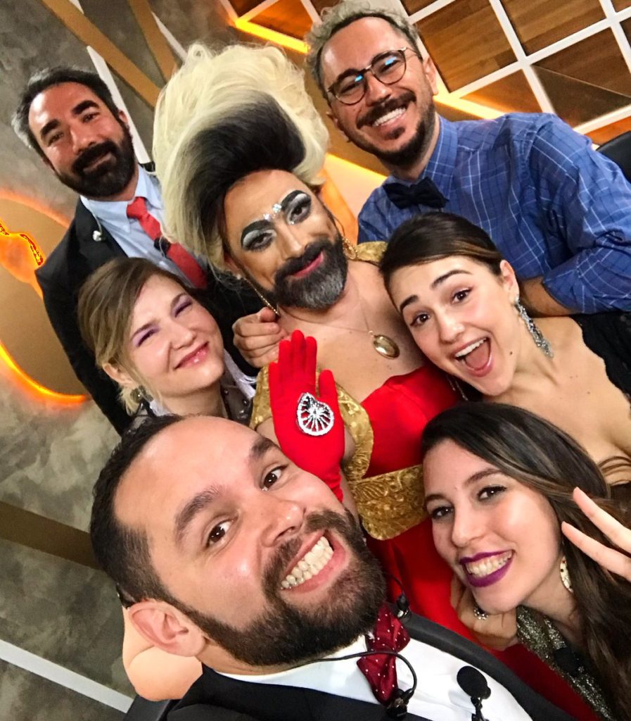 Natália, Aline, Thiago e Borgo...