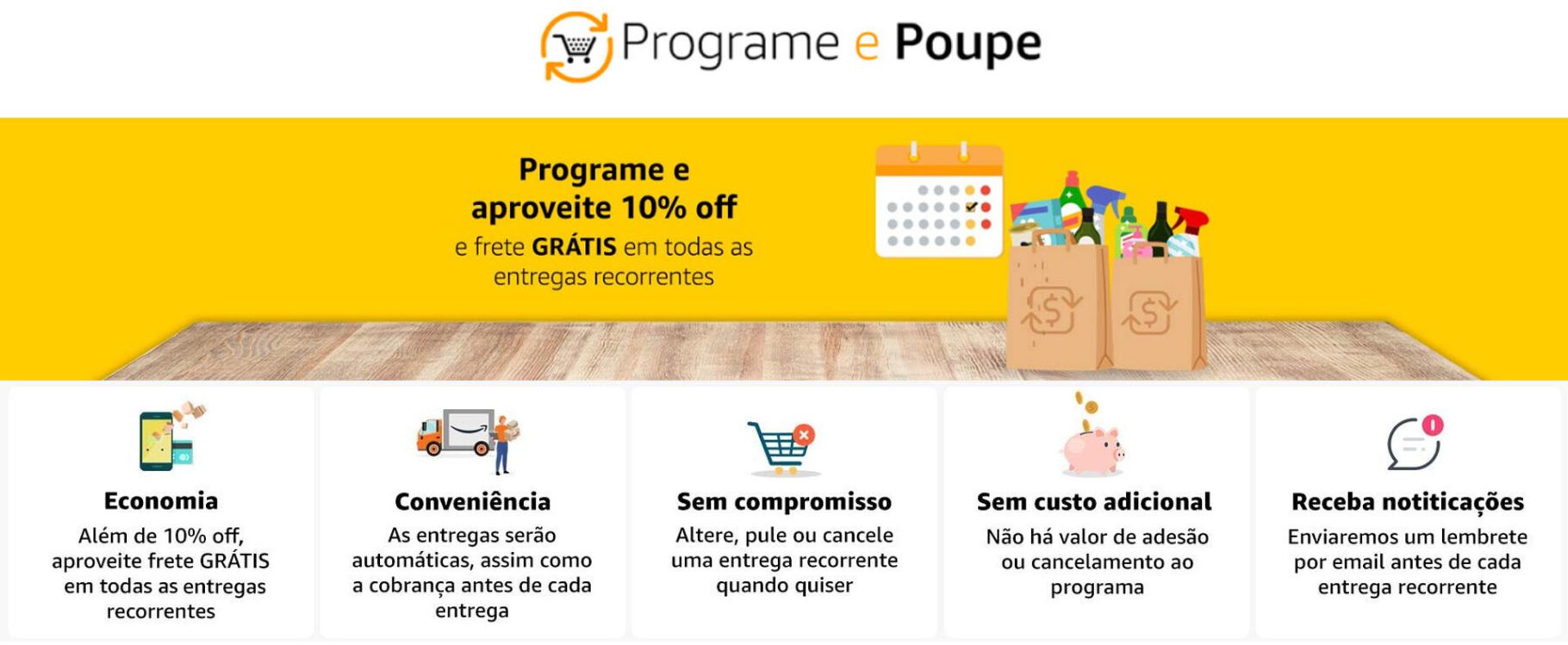 Economize tempo se programando. E Poupe dinheiro, aproveitando os descontos.