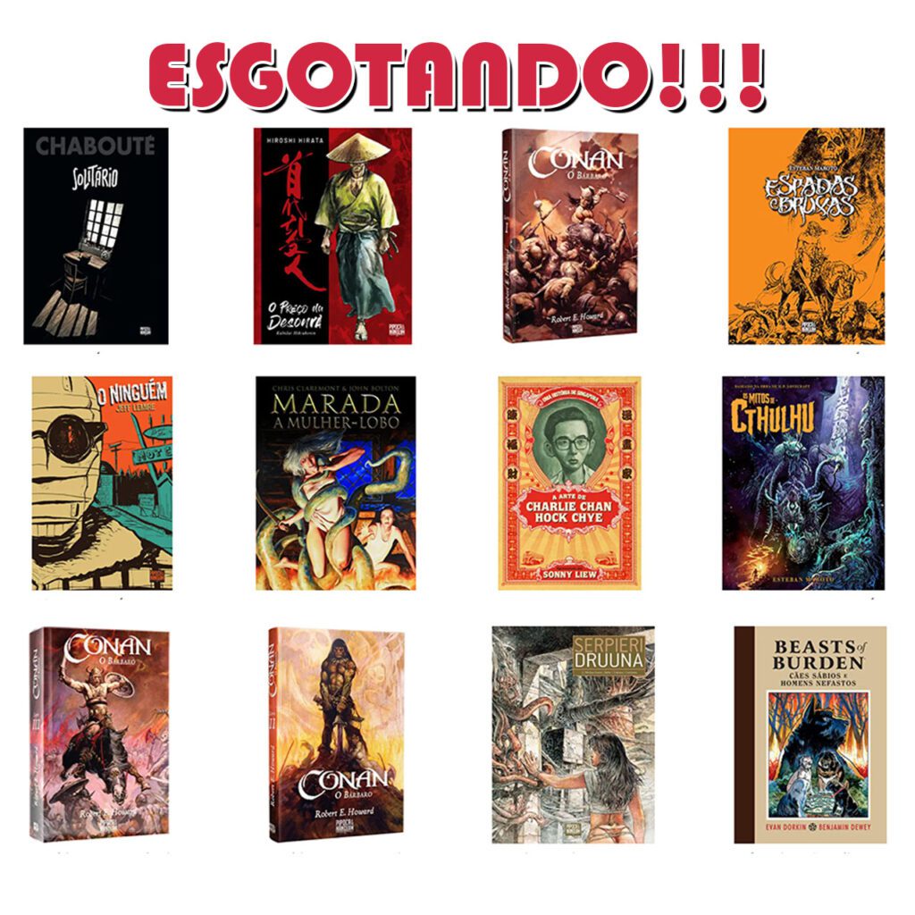 Edições da Pipoca & Nanquim esgotando