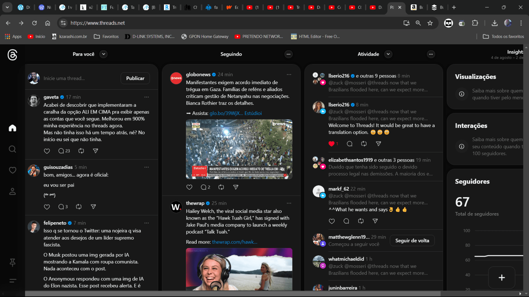 THEADS NO ESTILO DO ANTIGO TWEETDECK