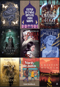 Muitos livros para você escolher e usar os cupons de desconto